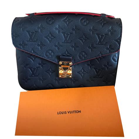 louis vuitton bag navy blue with red|louis vuitton blue jean bag.